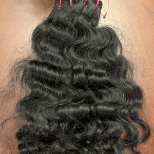 Extensiones de Cabello Humano Virgen Remy Indio 10A, 100g, Ondulado Profundo, Cutícula Alineada, Doble Trama, Puntas Dobles, Procesado a Máquina - Product Image 1