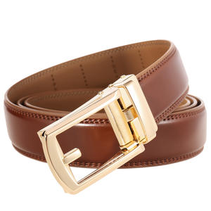 Ceintures en cuir OEM/ODM en gros pour la mode, ceinture en cuir de vachette véritable de luxe, boucle en acier, imperméable, respirante, logo personnalisé - Product Image 6