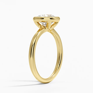 Romántico anillo de compromiso de plata 925 para mujer corte redondo atemporal Moissanite diamante solitario para propuesta de boda anillo de promesa - Product Image 6