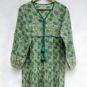 2023 collection en gros tie dye longue caftan col en v demi-manches rayonne tissu robe ample avec fente latérale printemps caftan - Product Image 1