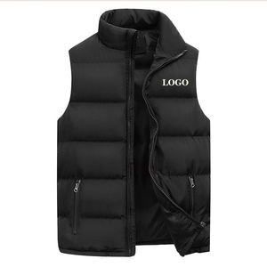 Breathable Lightweight Men Puffer <b>Vest</b> New Arrival Low Price Customized Logo Printing OE - Product Image 3