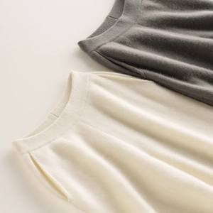 Pantalon de survêtement d'hiver de couleur unie longue pour femmes taille élastique pantalon de salon boutonné avec Logo tricoté jambes de pantalon d'hiver - Product Image 6