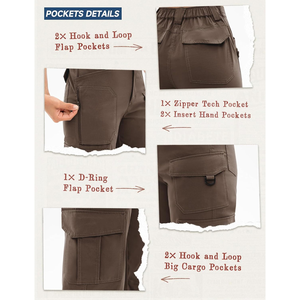 Pantalon cargo à taille haute pour femmes, pantalon ample à la mode avec logo personnalisé et plusieurs poches pour le style urbain et de la rue - Product Image 3