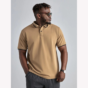 Camisetas de polo para hombre Poliéster Algodón Transpirable Ropa informal Impresión de logotipo personalizado Precio de fábrica Polo en blanco - Product Image 5