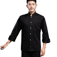 Veste de chef unisexe de haute qualité pour l'hiver, manches longues, 100% coton, séchage rapide, respirante, tendance, pour utilisation en restaurant