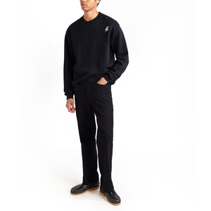 Sudadera OEM de cuello redondo de mezcla de algodón pesado para hombre, diseño bordado de gran tamaño informal de invierno, logotipo personalizado hecho en Pakistán - Product Image 1