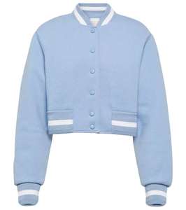 Veste universitaire courte en laine pour femmes Vintage Baseball Style Bomber Linen College Letterman Design hiver approprié brut - Product Image 6