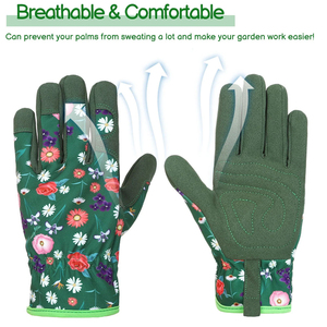 Gants de jardinage en cuir, protection robuste des mains pour l'agriculture, l'aménagement paysager et les travaux de construction - Product Image 4