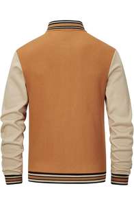 แจ็กเก็ตซาฟารีกันน้ำมีซิปปักคอตั้งสำหรับผู้ชายวินเทจมาตรฐานอบอุ่นสำหรับฤดูใบไม้ร่วง - Product Image 5