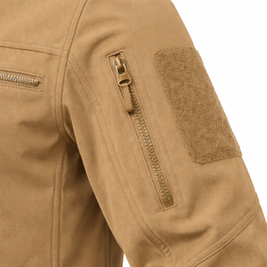 Chaqueta Táctica Softshell para Hombre, Color Bronceado, Cierre Completo, Resistente al Viento y al Agua, Ropa de Trabajo para Exteriores, Chaqueta Soft Shell con Múltiples Bolsillos - Product Image 5