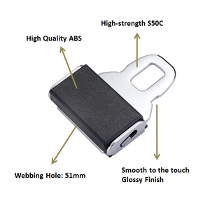 Boucle de sangle de siège réglable universelle de haute qualité bouton-pression attache de sécurité pour Van Ambulance fauteuil roulant civière voiture - Product Image 5