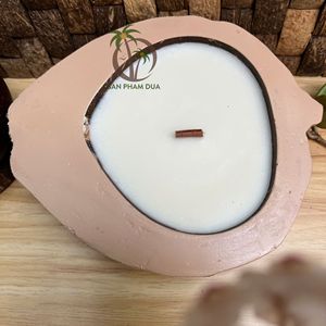 2024 AL POR MAYOR VELA DE COCO ECO FRIENDLY COCONUT SHELL BOWL HECHO A MANO VELA DE COCO PERFUMADA PARA NAVIDAD - Product Image 4