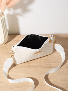 Fashion Genuine Leather <b>Small</b> <b>Satchel</b> <b>Bag</b> with Large Capacity Zipper Closure Waterproof Embroidered Unisex Single Strap - Product Image 3