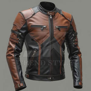 Chaqueta de Cuero para Hombre, Diseño Clásico, Estilo Casual Moderno, Chaqueta de Cuero para Hombre, Diseño Clásico, Estilo Casual Moderno - Product Image 4