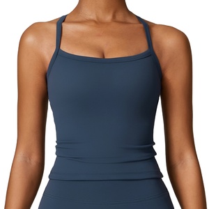 Top de Yoga para mujer más vendido, logotipo personalizado de alta calidad, gimnasio, deporte, Yoga, ropa de entrenamiento, cómodo, sin costuras, de talla grande, Fitness - Product Image 1