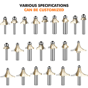 KINCNC 6 Mét Vòng Over Edging Router Bit 1/4 "1/8" 3/16 "5/16" Bán Kính Thẳng Tông Đơ Làm Sạch Góc Vòng Bits - Product Image 2