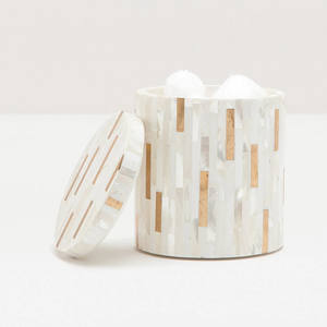 Nouvelle arrivée ensembles de salle de bain de luxe en nacre avec 8 articles pour la décoration de la maison et les accessoires de bain fabriqués au Vietnam usine - Product Image 3