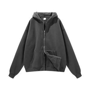 Offre Spéciale personnalisable surdimensionné unisexe sweat à capuche zippé coton de haute qualité décontracté sweat à capuche complet pour l'hiver - Product Image 1