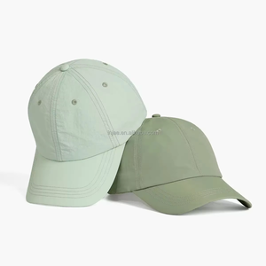 OEM Solid Color Sporty 6 Panel Cotton Unisex Baseball <b>Caps</b> Adjustable Fit Embroidered Sports Hat with Puff Printing Low MOQ - Product Image 3