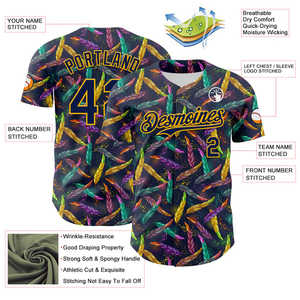 Fábrica de camisetas de béisbol suministro al por mayor tela duradera de control de humedad diseño auténtico pedidos al por mayor para escuelas y academias - Product Image 3