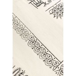 Mantel Rectangular de Algodón y Lino Hitite de 160x200cm, Cubierta de Mesa Étnica Hecha a Mano para Uso Doméstico - Product Image 6