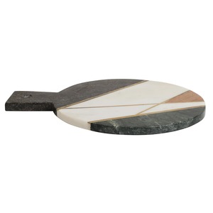 เขียงหินอ่อนที่สวยงามพื้นผิวห้องครัวหรูหราและมีสไตล์เหมาะสำหรับการตัดการจัดแสดงและให้เป็นของขวัญอเนกประสงค์ - Product Image 4