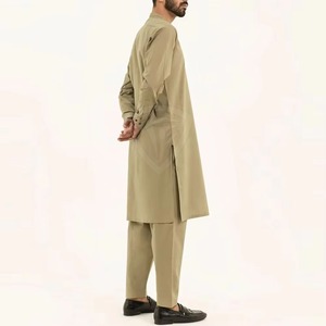 Recién llegado cosido y descosido para hombres Trajes paquistaníes elegantes Hombres de alta calidad Kameez Salwar para hombres - Product Image 5