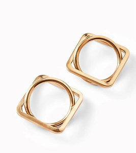 Bon porte-rond de serviette en or en acier inoxydable décor de table à manger à la maison décoration de table de dîner de fête de mariage porte-papier de soie - Product Image 5