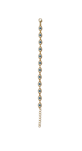 Bracelet en acier inoxydable plaqué pierres de zircon imitation perle DAFNI BIG PAZAR - Cadeau tendance - Product Image 4