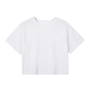 <b>Women's</b> Umbilical <b>Cord</b> Pure Cotton T-<b>shirt</b> Summer 100% Cotton Short-sleeved Solid Color T-<b>shirt</b> for <b>Women</b> - Product Image 4