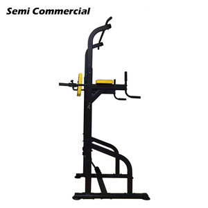 Barras de gimnasio de soporte de inmersión de torre de energía de acero personalizadas más vendidas para dominadas y estación de inmersión de flexiones de pie - Product Image 3