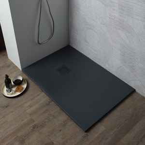Receveur de douche en résine anthracite Milan 100x70 - Product Image 5
