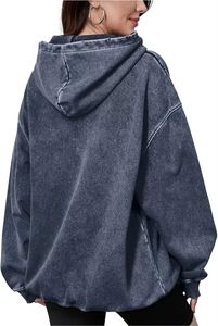 Custom Vintage recortada Boxy Fit cremallera Sudadera con capucha de gran tamaño lavado ácido hombre desgastado Sun Faded 100% algodón otoño Sudadera con capucha - Product Image 4
