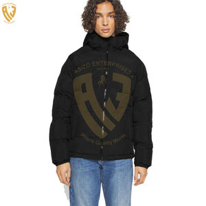 Veste d'hiver personnalisée de haute qualité pour hommes Manteau en toile imperméable de grande taille avec finition brillante Manteau d'hiver OEM - Product Image 5