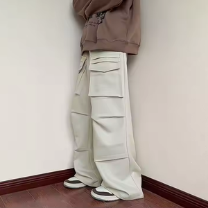 Pantalon décontracté délavé à séchage rapide pour hommes avec poches zippées: tissu anti-humidité, idéal pour les activités de plein air - Product Image 2