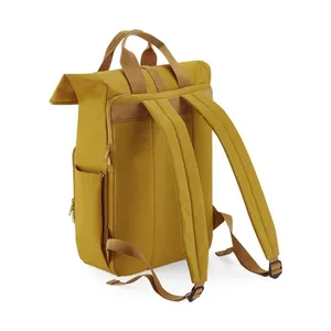Sustainable Roll-Top Backpack with Twin Handle Recycled <b>Material</b> for Promotions - Product Image 2