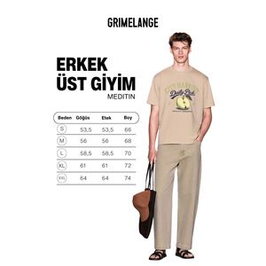 GRIMELANGE MEDITIN เสื้อยืดคอกลมพิมพ์ลายผ้าฝ้ายออร์แกนิก 100% สำหรับผู้ชาย - Product Image 6