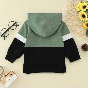 Pull d'hiver en molleton de coton doux imprimé de créateur pour enfants, garçons et filles, sweat à capuche avec poche kangourou, sweat-shirt chaud - Product Image 5