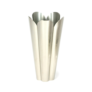 Florero de lujo de metal y latón de color plateado y dorado para decoración de Bodas de hotel en casa florero de metal - Product Image 3