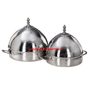 Madre de perla Diseñador Hotpot Tamaño personalizado Hecho a mano Cazuela de lujo Última nueva colección Calentador de alimentos de madera elegante - Product Image 4