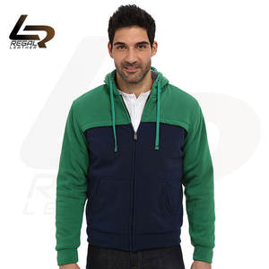 Regal Leather Men's Casual Green and Blue Hoodie 350 + GSM 100% Cotton Impermeable Característica - Product Image 3