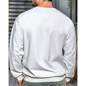 Sweat à capuche décontracté en polaire épaisse pour homme, couleur unie, polyester/coton, tissu personnalisé de haute qualité - Product Image 3