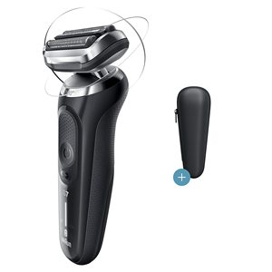 Afeitadora Eléctrica de Láminas para Hombre, Negra, con Cuchillas Triples y Dobles, Resistente al Agua IPX7, en Alemán, Afeita Cuerpo y Barba, Lavable - Product Image 4