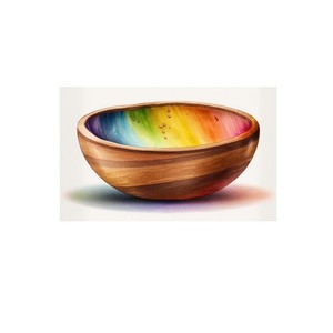 Mesa de comedor de diseñador de lujo, cuenco decorativo para servir, Frutero de melamina, regalo de Navidad, cuenco de resina epoxi de madera personalizado - Product Image 2