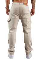 Pantalon en jean pour homme, nouvelle conception respirante de qualité supérieure, tissu denim décontracté kaki, double genouillère, personnalisable