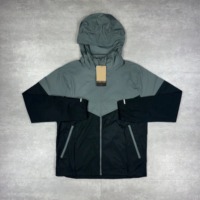 Ensemble de survêtement deux pièces personnalisé en polyester et coton, léger et écologique, avec capuche, style streetwear, pour la gym, avec logo personnalisé