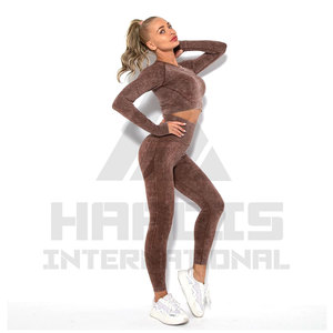 Venta al por mayor superventas nuevo diseño de moda mujeres Yoga Set | superventas ligero 2PCs mujeres Yoga Set - Product Image 1