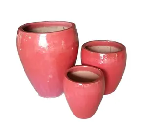 Rubí Linh-macetas de cerámica para decoración del hogar, jarrones decorativos de estilo nórdico esmaltados de cerámica para flores, venta al por mayor