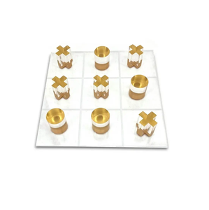 เกม Tac ปลายเท้าอะคริลิคและทองเหลืองแบบใสทันสมัยเกม Tac ปลายเท้าทำจากอะคริลิค - Product Image 1