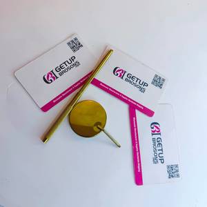 Miroir à cils GETUP BROSONS IMPEX de haute qualité, en acier inoxydable doré, forme circulaire, outil de précision antistatique - Product Image 4